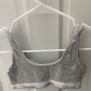Grey Calvin Klein Girls Bralette